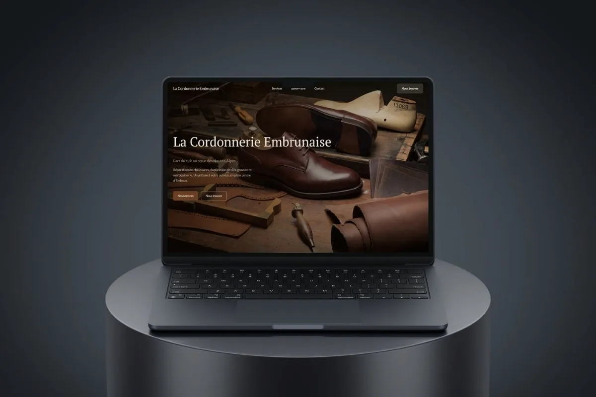La Cordonnerie Embrunaise website design